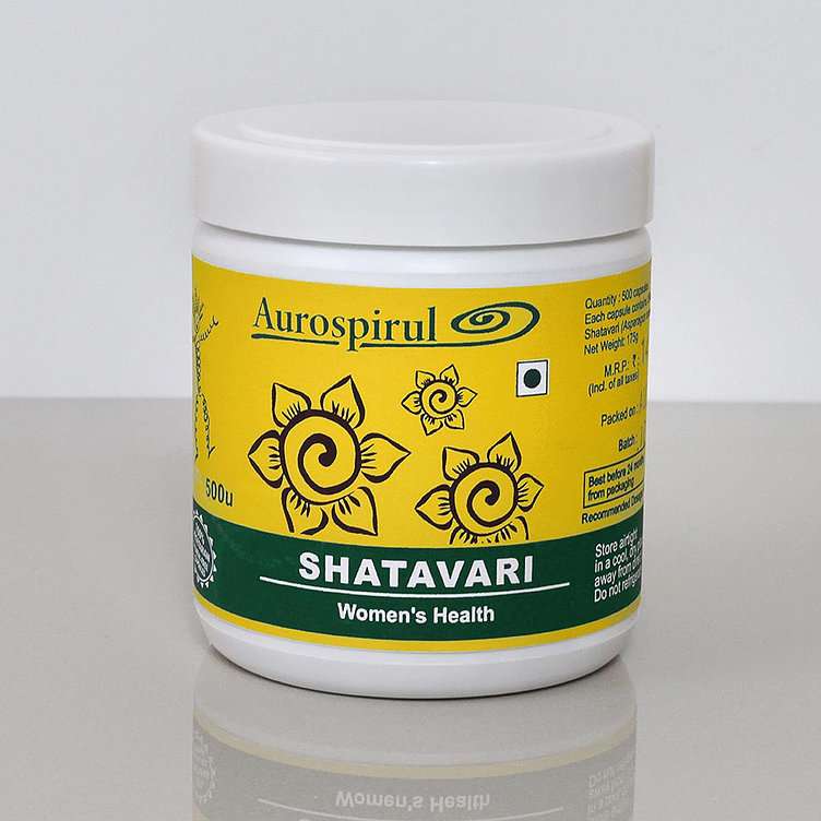 Aurospirul organic certified Shatavari - 500 Veg Capsules