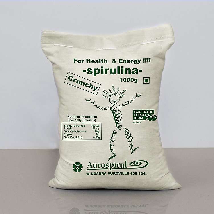 Aurospirul Sun-Dried Spirulina - 1kg Crunchy