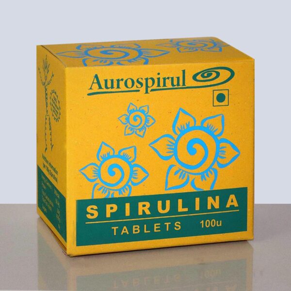 Aurospirul Sun Dried Spirulina 100 Tablets