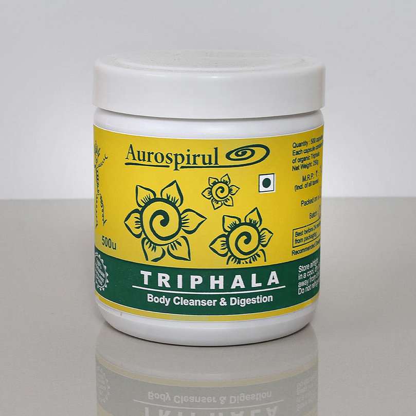 Aurospirul Organic Certified Triphala - 500 Veg Capsules