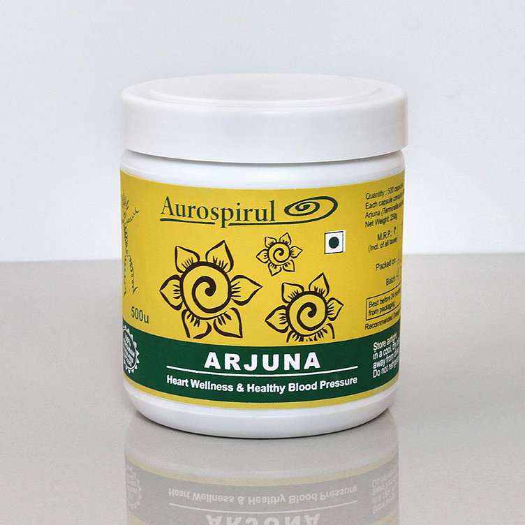 Aurospirul organic certified Arjuna - 500 Veg Capsules