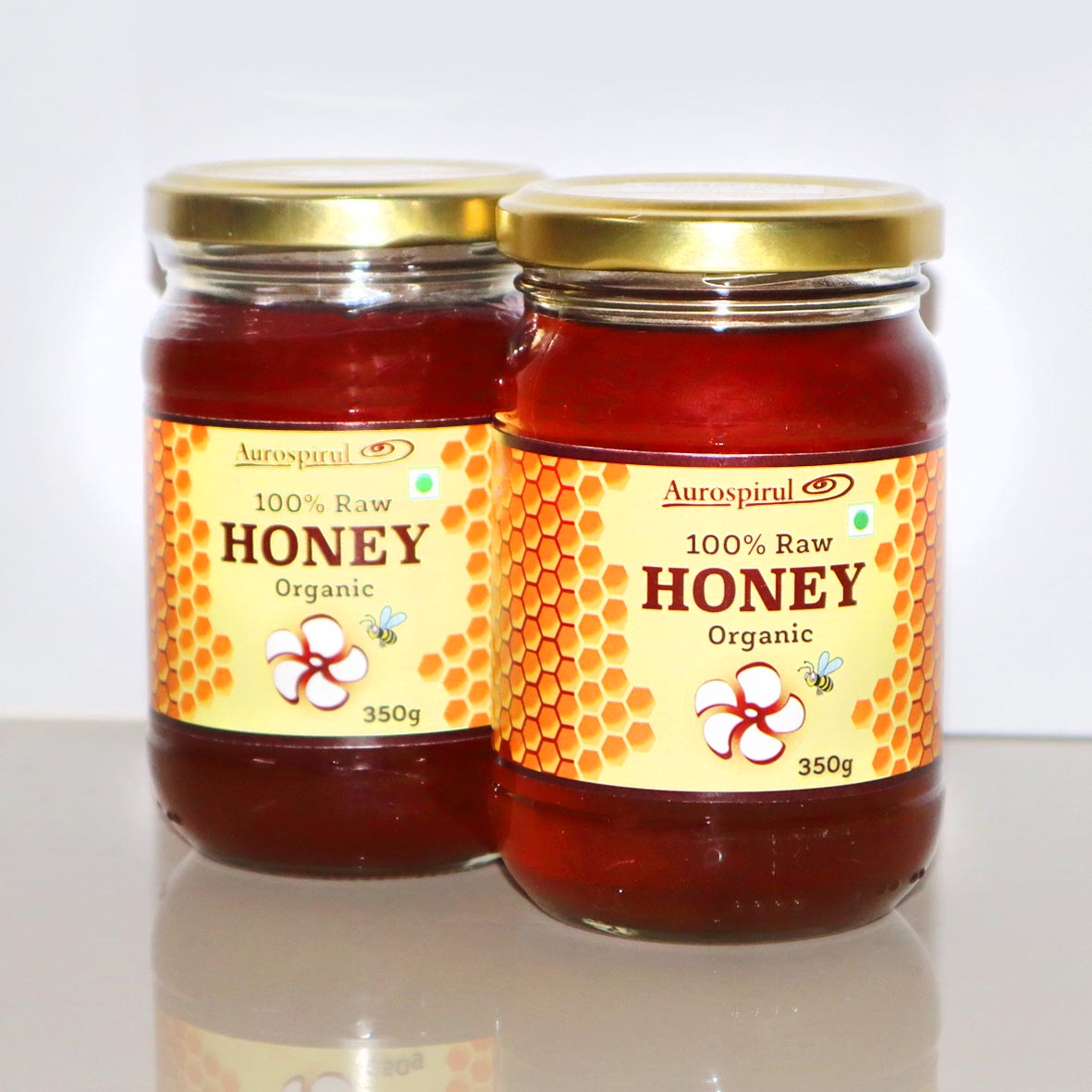 Aurospirul Organic Honey 2 x 350g