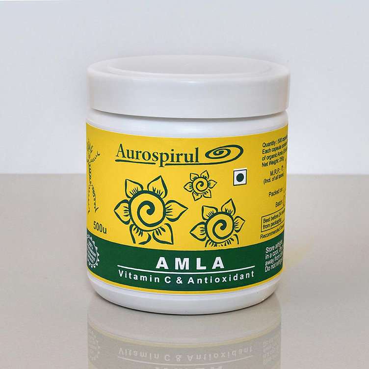 Aurospirul organic certified Amla - 500 Veg Capsules