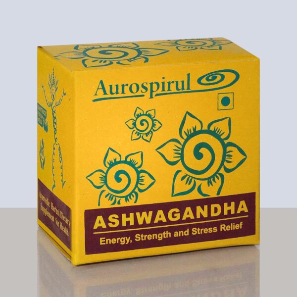 Aurospirul Organic Certified Ashwagandha  - 100 Veg Capsules