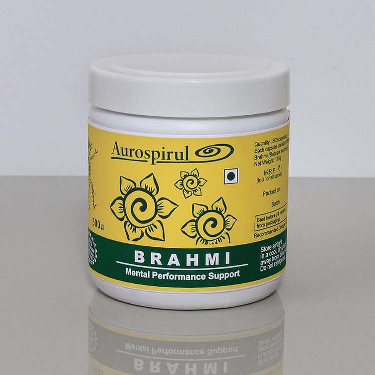 Aurospirul organic certified Brahmi - 500 Veg Capsules