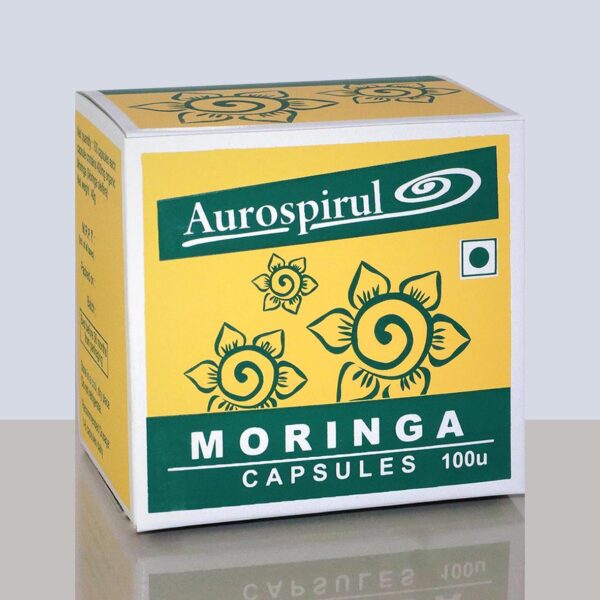 Aurospirul organic certified Moringa - 100 Veg Capsules
