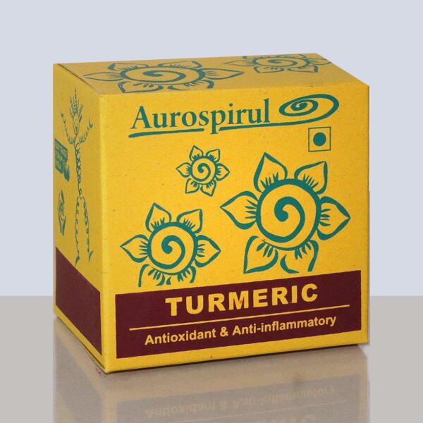 Aurospirul Organic Certified Turmeric - 100 Veg Capsules